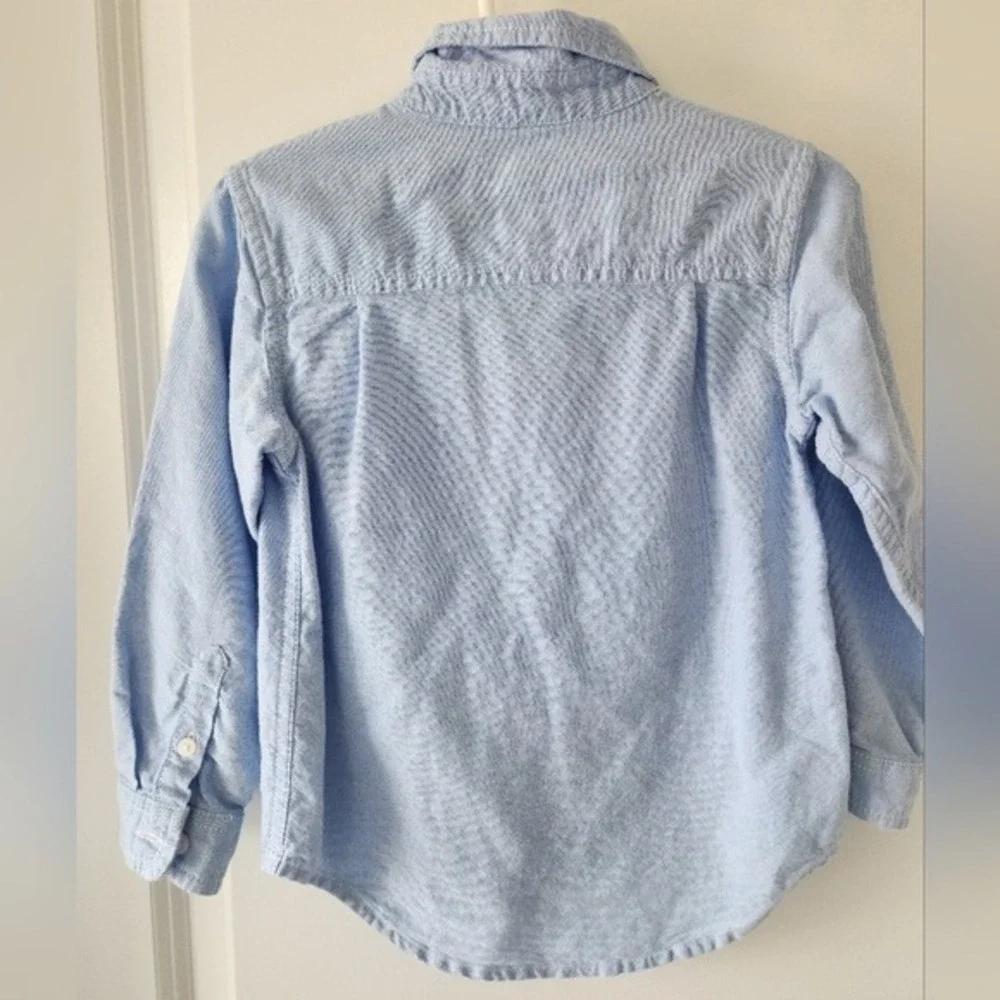 The‎ Children's Place Light Blue Oxford Button Down Shirt Easter Kids Size 3T